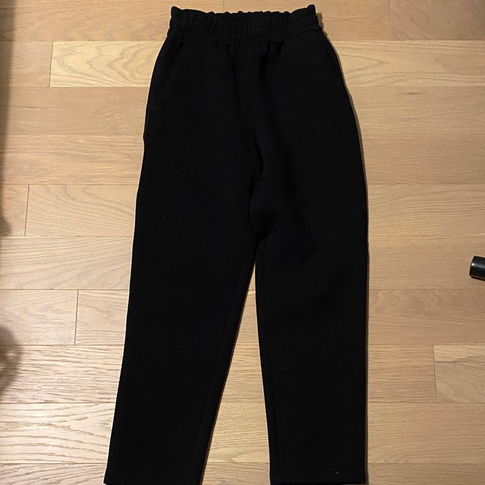 Black Elastic Waist Pants